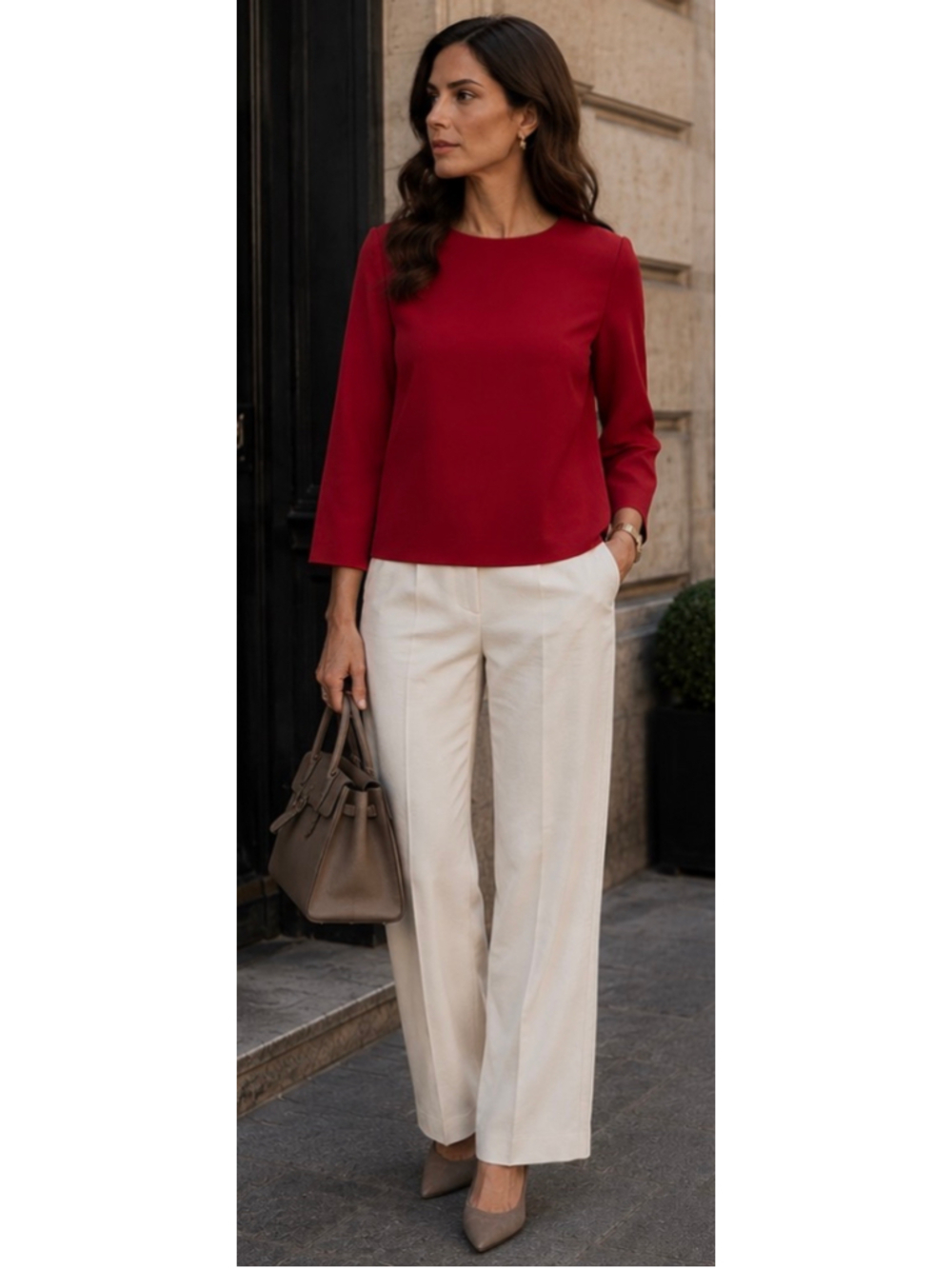 Dolce & Gabbana Red Blouse, Size 40/S New